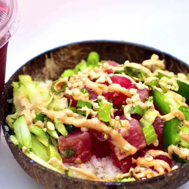 Small Poke Bowl - Sea Based Protein (2 scoops of Protein) at Fresh Coast - Newark Corner of Washington/Linden