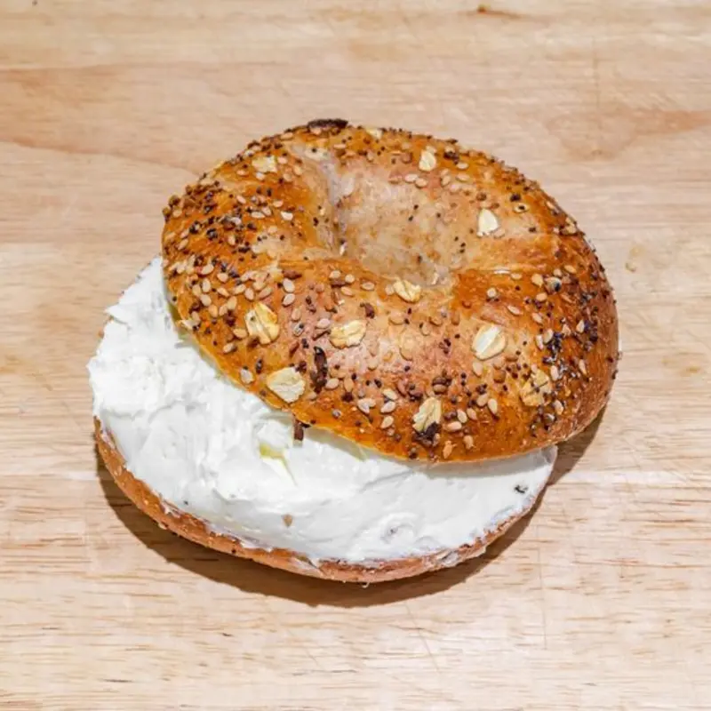 Bagel w/ Cream Cheese at Zaro's - Newark 1