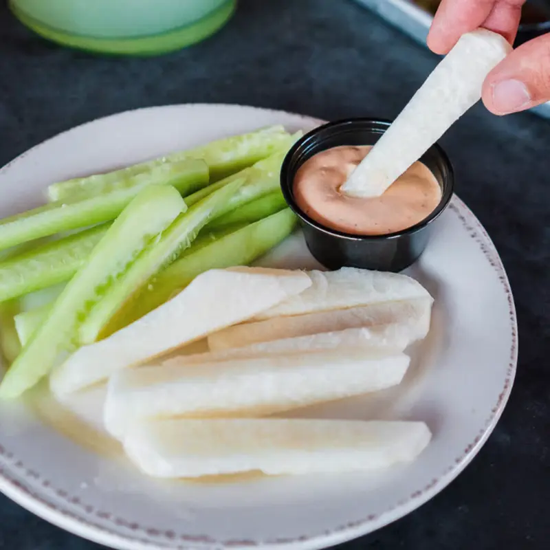 Jicama + Cucumber at Diego Pops