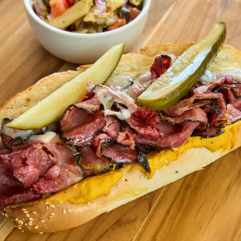 Hot Pastrami Sub at Streets of New York STORE 4