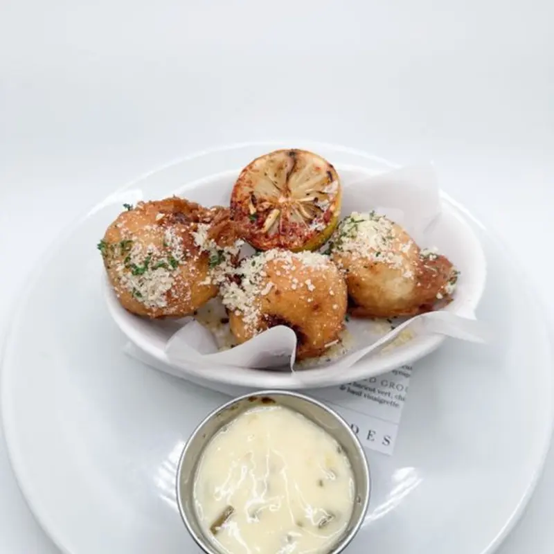 Blue Crab Beignets at Vic's River Grill 19 East River St.