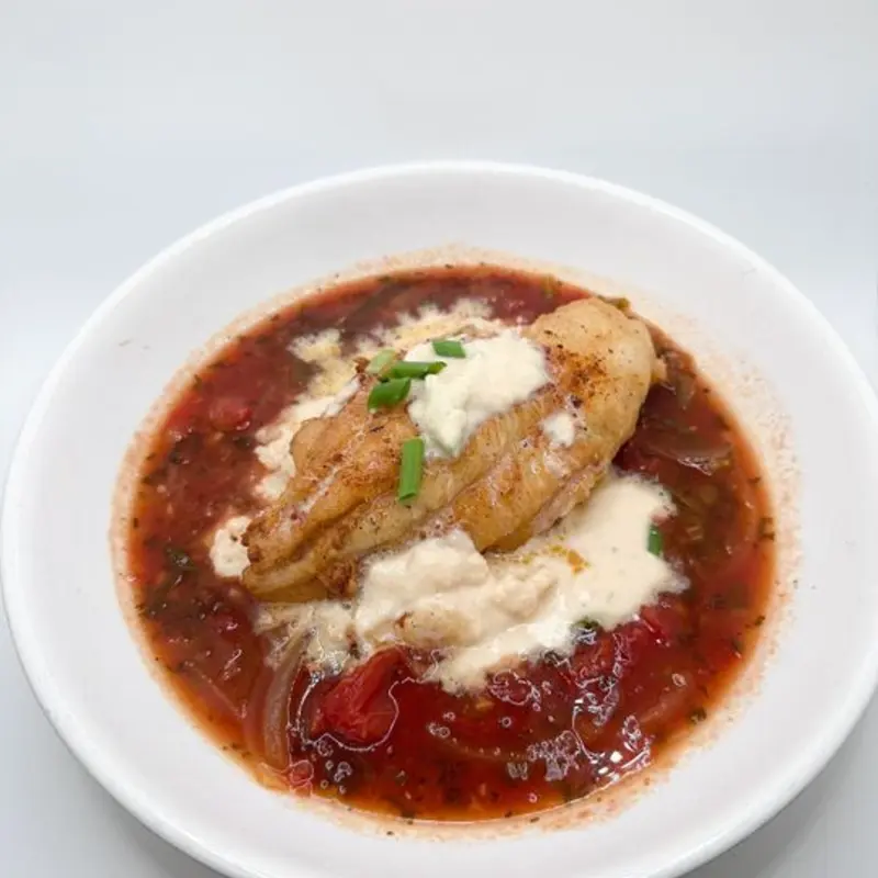 Mississippi Delta Catfish and Grits at Vic's River Grill 19 East River St.