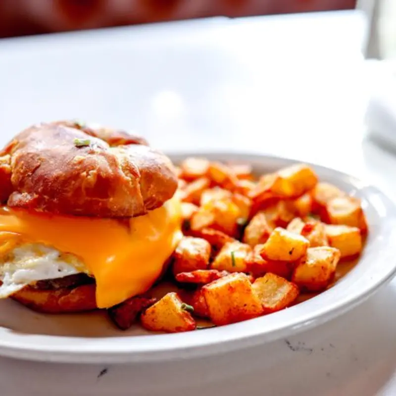 EGG AND SAUSAGE CROISSANT at Little Duck Diner 150 West Saint Julian Street