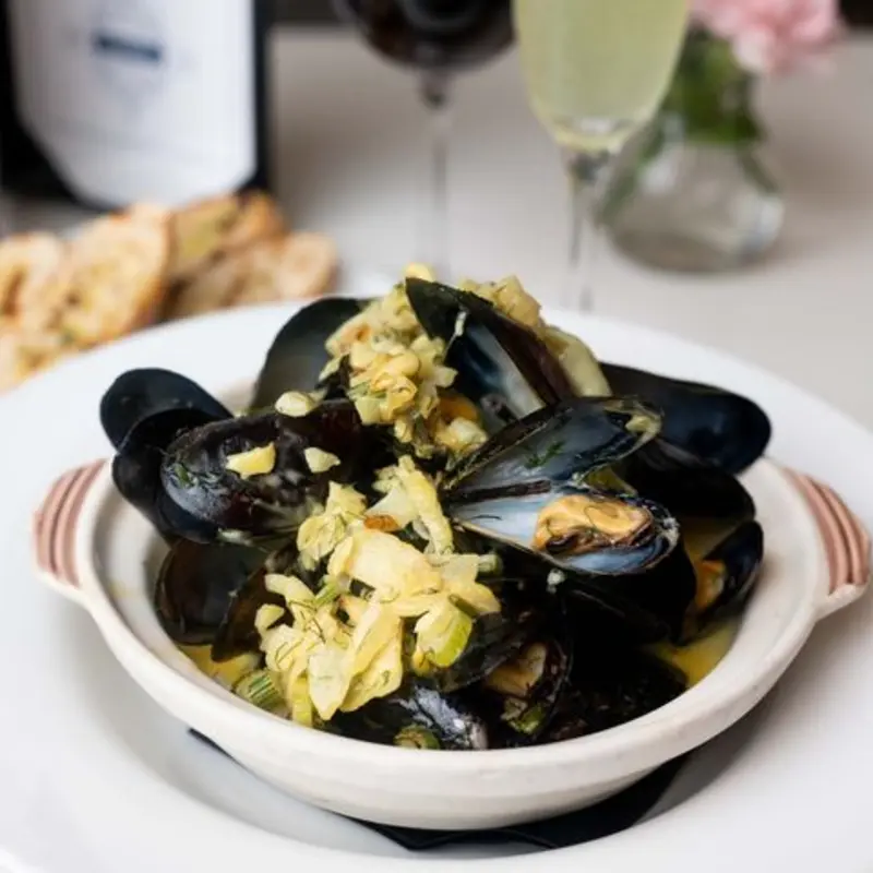 CHIVE MUSSELS at Chive Sea Bar & Lounge 4 W Broughton St
