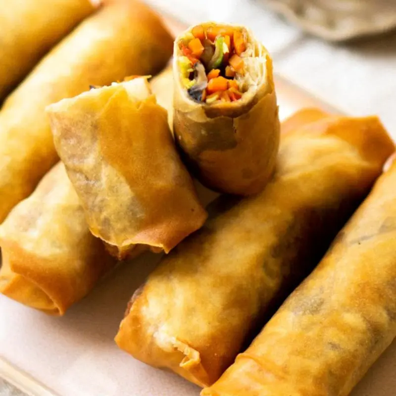 VEGGIE SPRING ROLLS at Chive Sea Bar & Lounge 4 W Broughton St