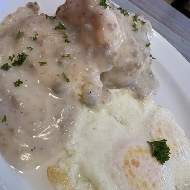 Biscuit Gravy & Eggs