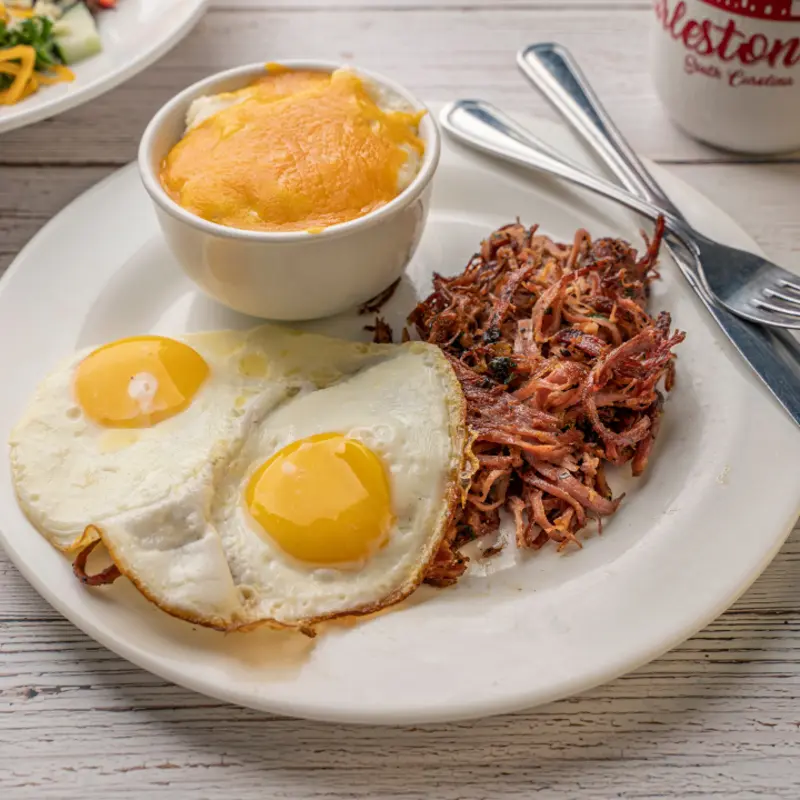 Corned Beef Hash and Eggs at Toast! All Day Savannah 1 W Broughton St