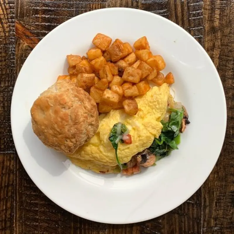 Roasted Veggie Omelet at Toast! All Day Savannah 1 W Broughton St