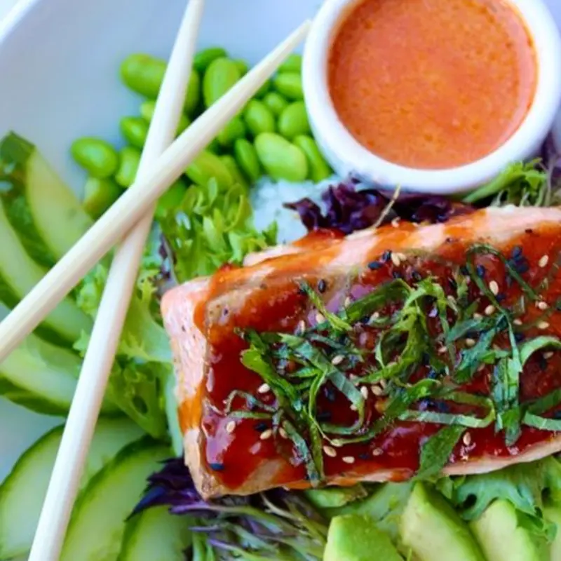 *Shiso Salmon Bowl