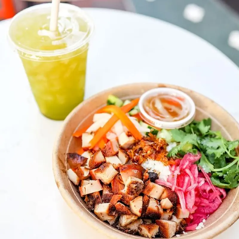 Five Spice Pork Bowl at Le Banh 36 Barnard Street