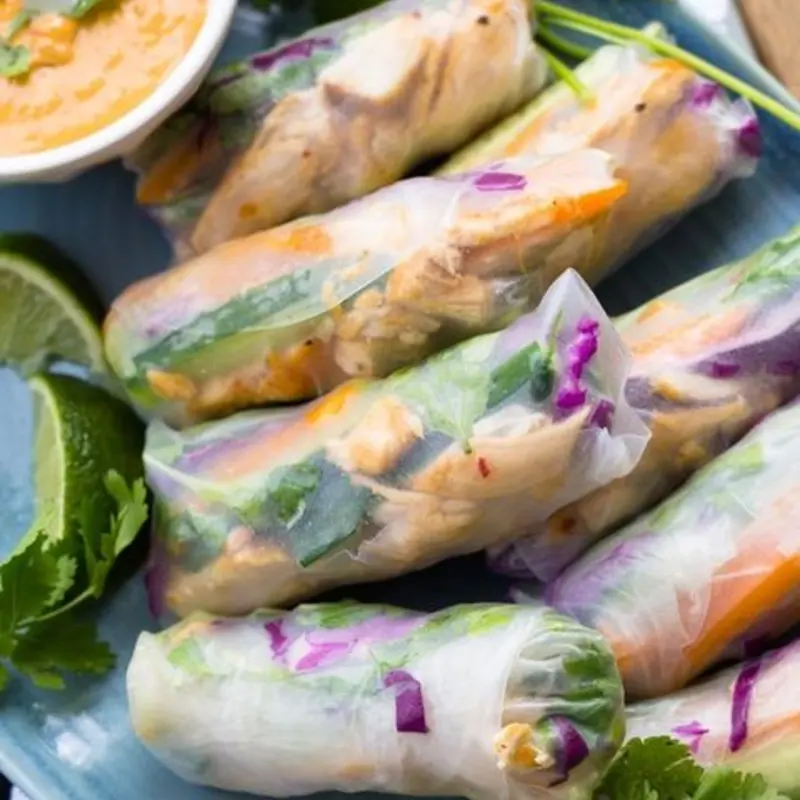Lemongrass Chicken Fresh Roll