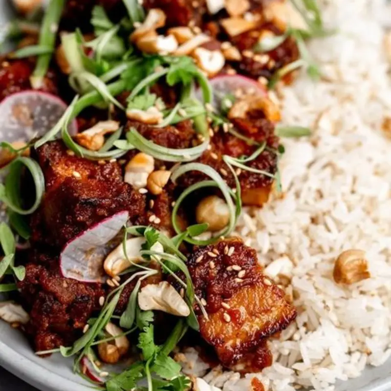 Pork Belly Bowl at Le Banh 36 Barnard Street
