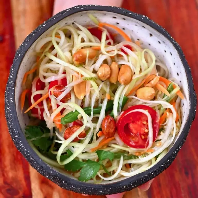 Green Papaya Salad at FLYING MONK NOODLE BAR