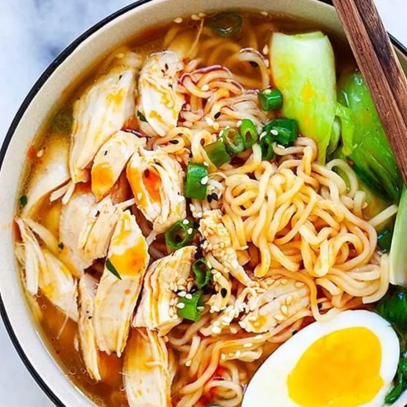 RAMEN NOODLES at FLYING MONK NOODLE BAR