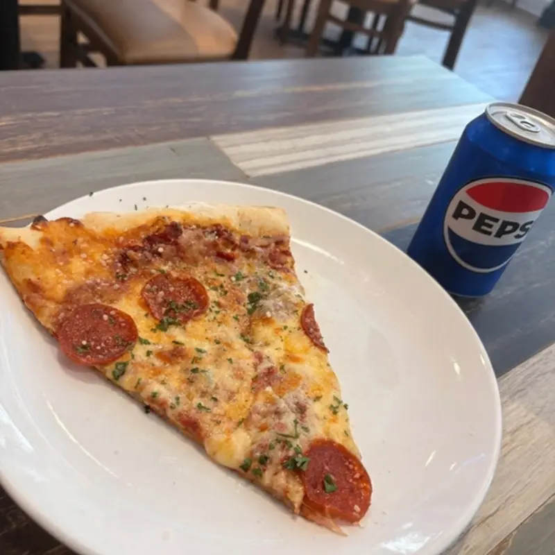 Slice w/ Drink at Toasted Crust - Savannah 1 W Broughton Street