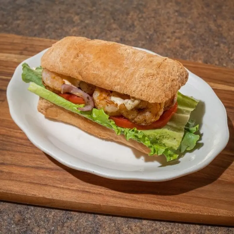 Pan-Seared Shrimp Po' Boy
