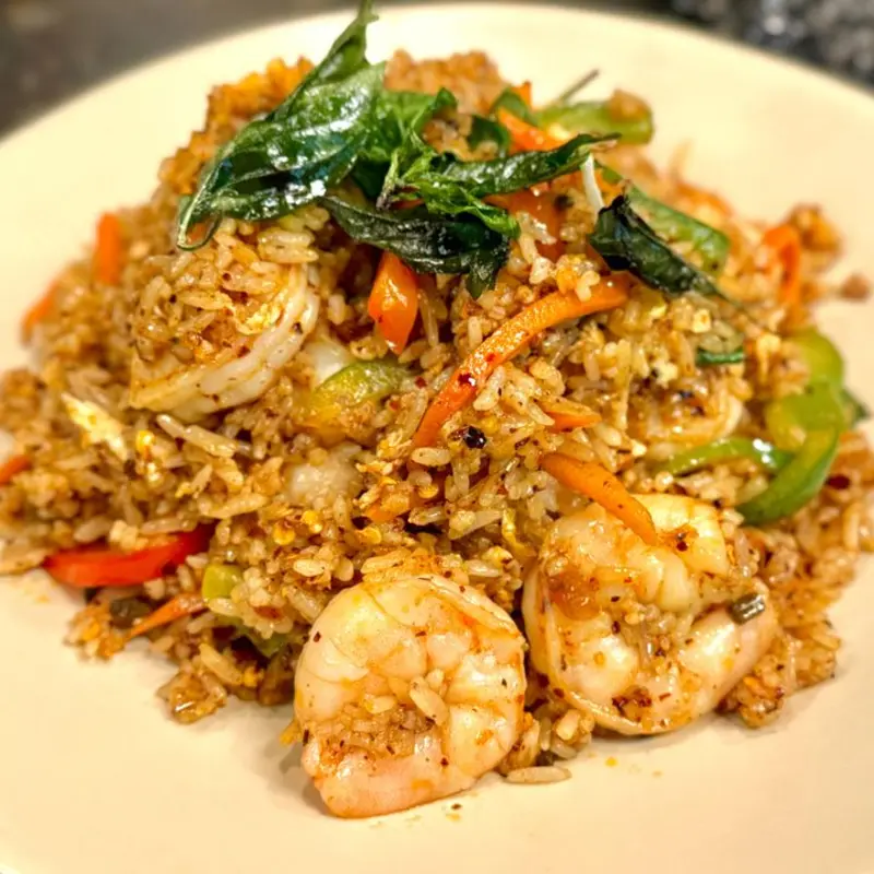 Basil Fried Rice at PJ Thai