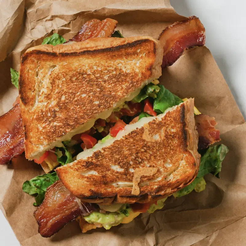 BLT Breakfast Sandwich at Java Burrito Company Savannah, Georgia 420 East Broughton Street
