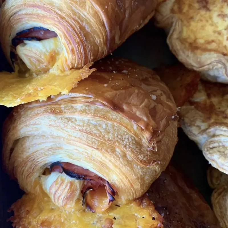 Ham & Cheese Croissant at Java Burrito Company Savannah, Georgia 420 East Broughton Street