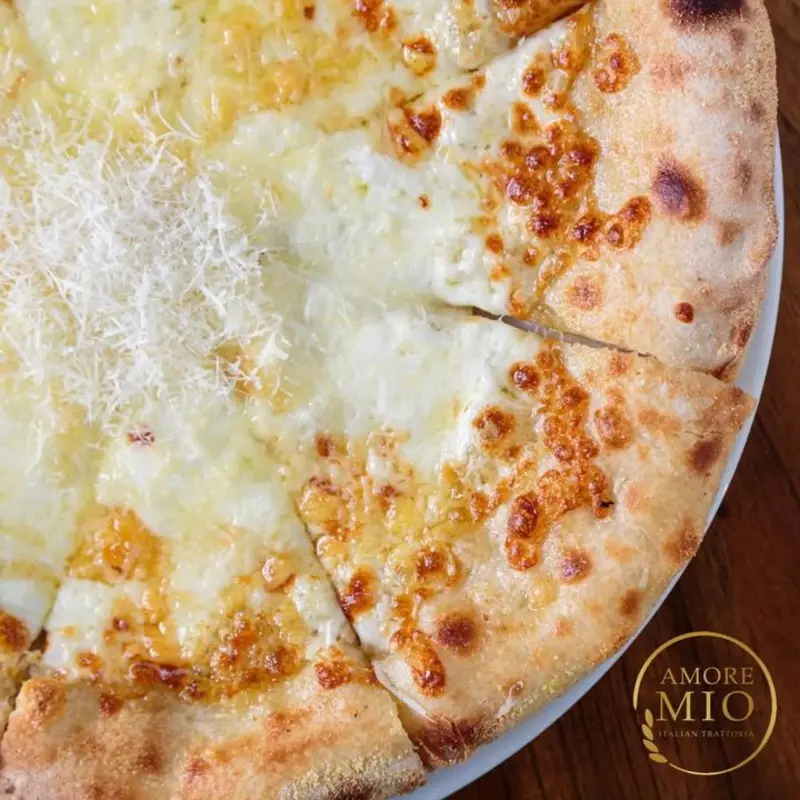Medium Cheese Pizza at Amore Mio Trattoria 101 East Abram Street
