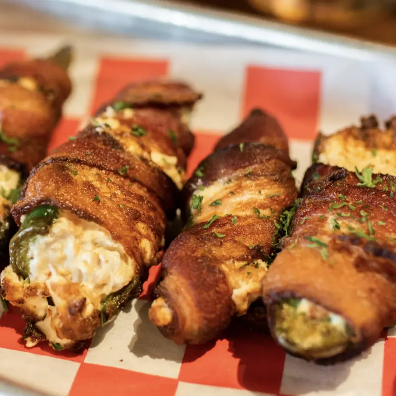 Bacon Wrapped Jalapenos. at The Mad Hatter Neighborhood Pub Richardson