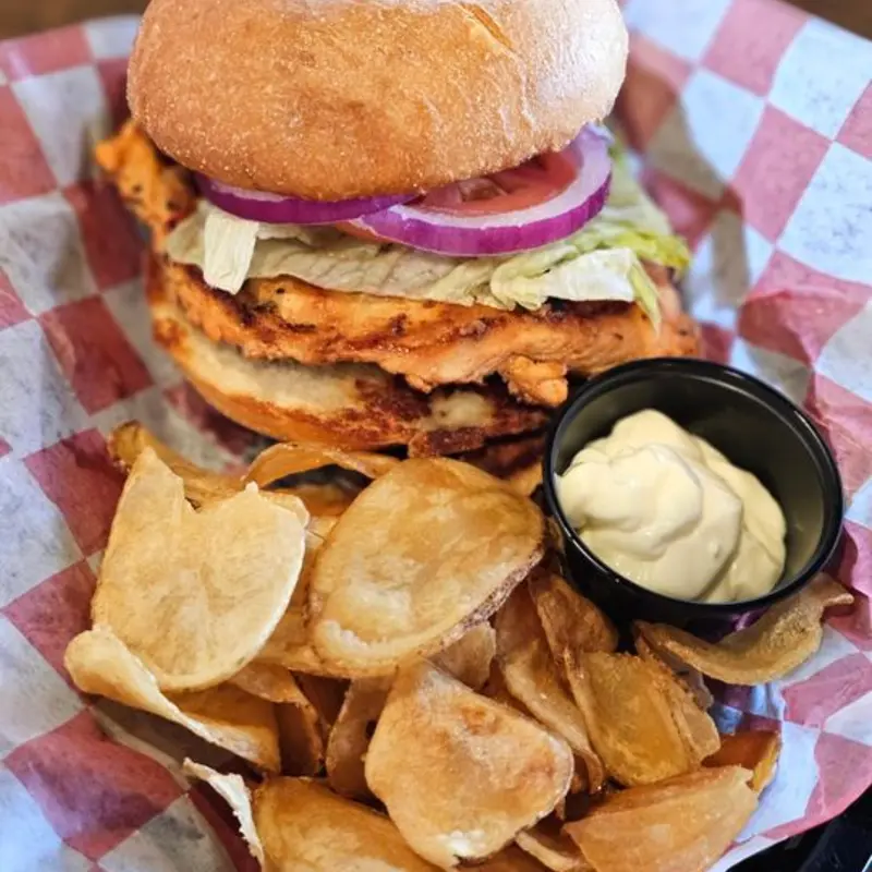 Grilled Chicken Sandwich. at The Mad Hatter Neighborhood Pub Richardson