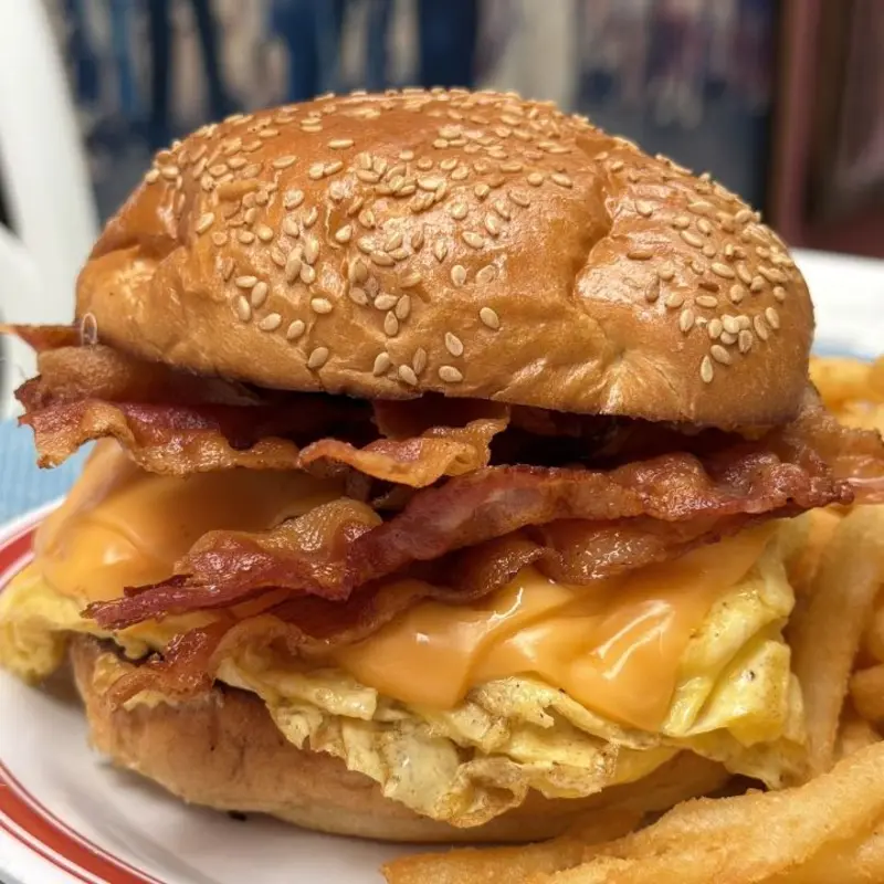 Bacon, Egg & Cheese On A Roll at Antique At 112