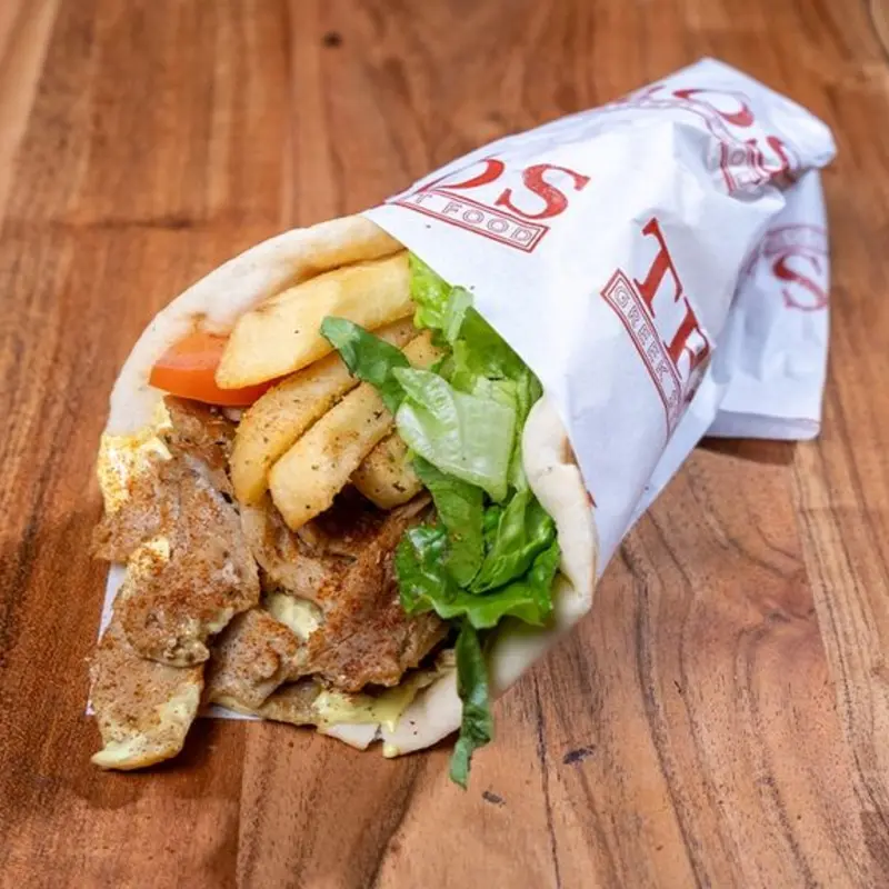 Chicken Yeero Pita Gyro at Trós Greek Street Food