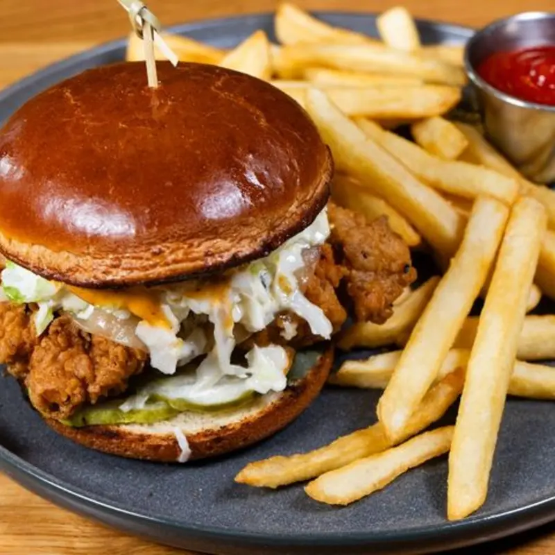 Fried Chicken Sandwich at Snakes & Lattes Tempe