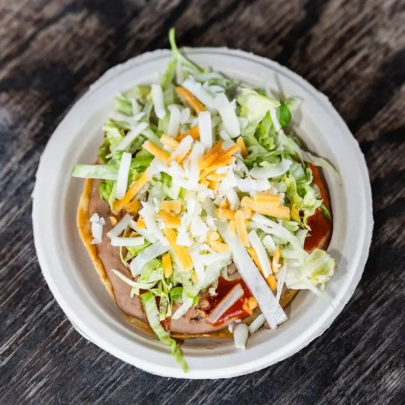 Bean Tostada at OG Taco Shop