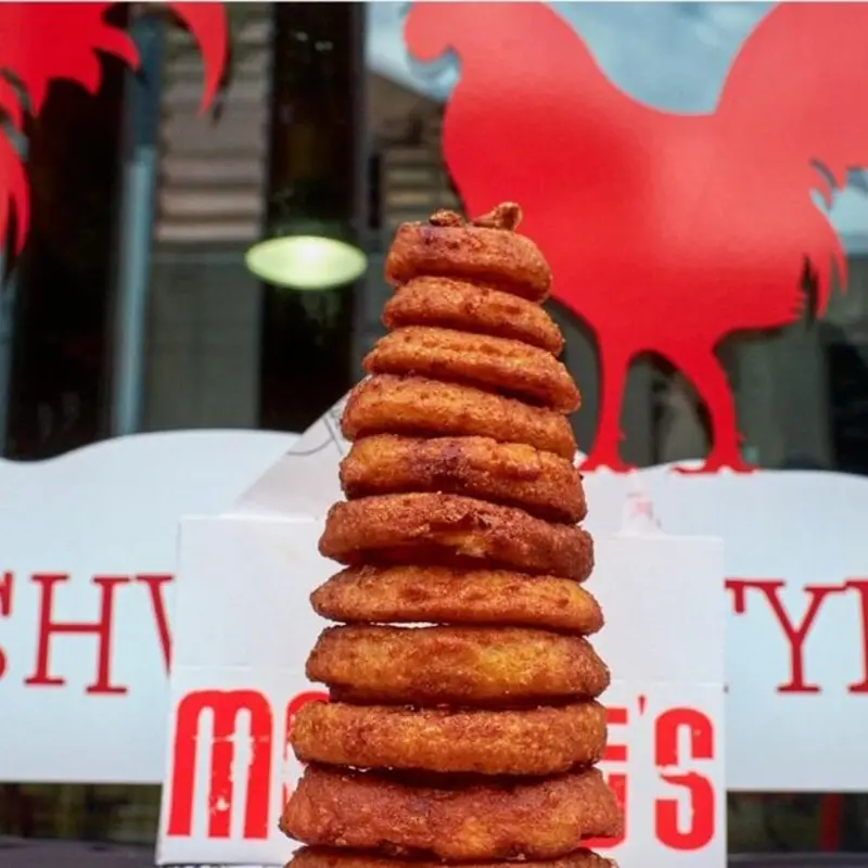 Beer Battered Onion Rings at Monroe's Hot Chicken - Tempe