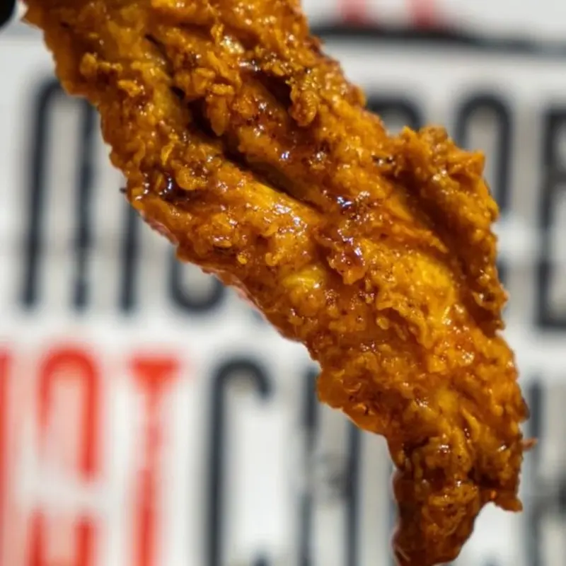 One Piece Chicken Tender at Monroe's Hot Chicken - Tempe