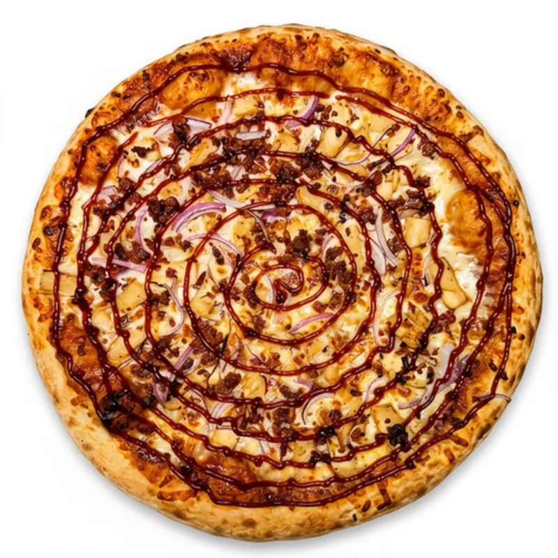 10" BBQ Chicken Pizza at Romano's Pizza Kitchen 2206 West Walnut Hill Lane