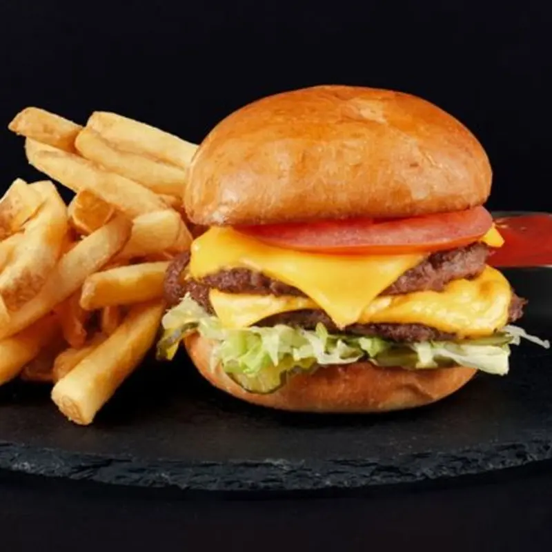 Classic Double Burger at Alamo Drafthouse Las Colinas (DFW)