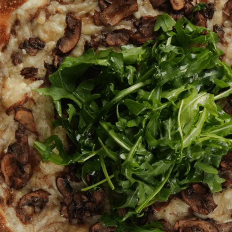 Vegan Roasted Mushroom Pizza at Alamo Drafthouse Las Colinas (DFW)