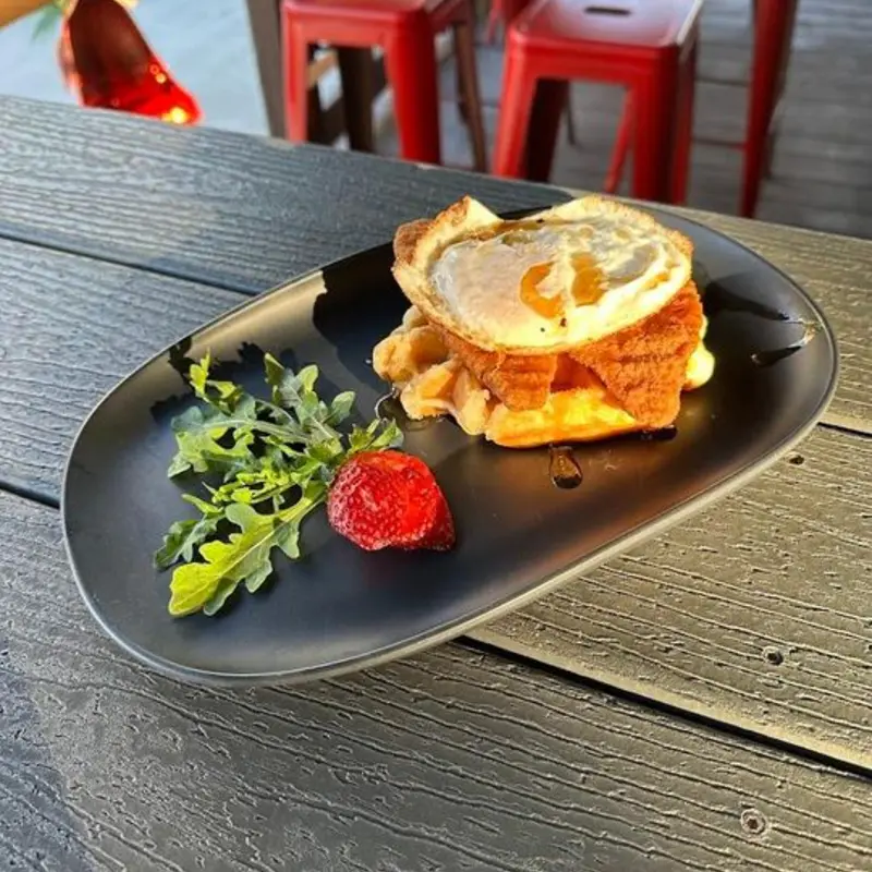 Chicken Tender & Belgian Waffle at Susana's Cafe