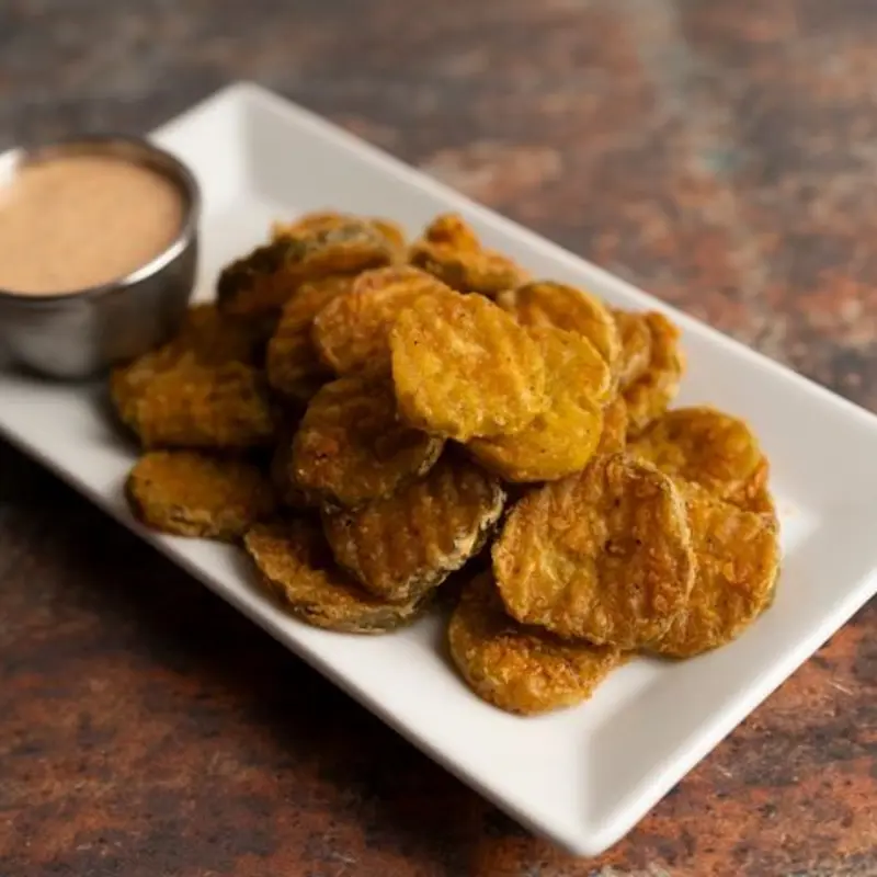 Fried Dill Slices at Bully's Burgers Frozen Drinks 220 E Monument Ave STE A