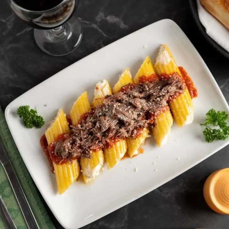 Brisket Manicotti at Papa Georgios 220 E Monument Ave STE A