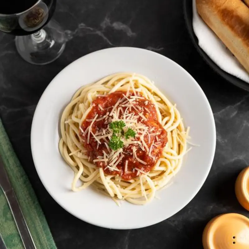 Spaghetti at Papa Georgios 220 E Monument Ave STE A