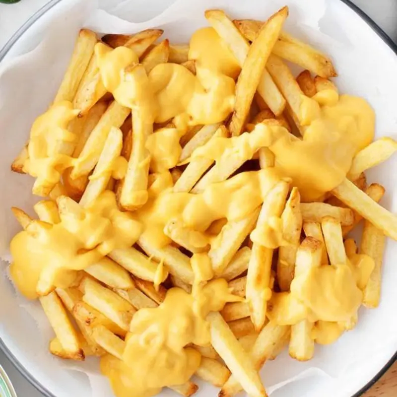 Cheese Fries at Willy’s Wieners 103 E Dakin Ave Suite A