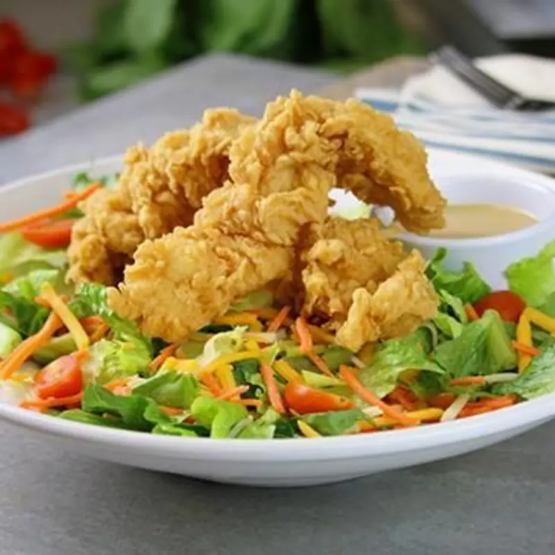 Chicken tender salad at Willy’s Wieners 103 E Dakin Ave Suite A