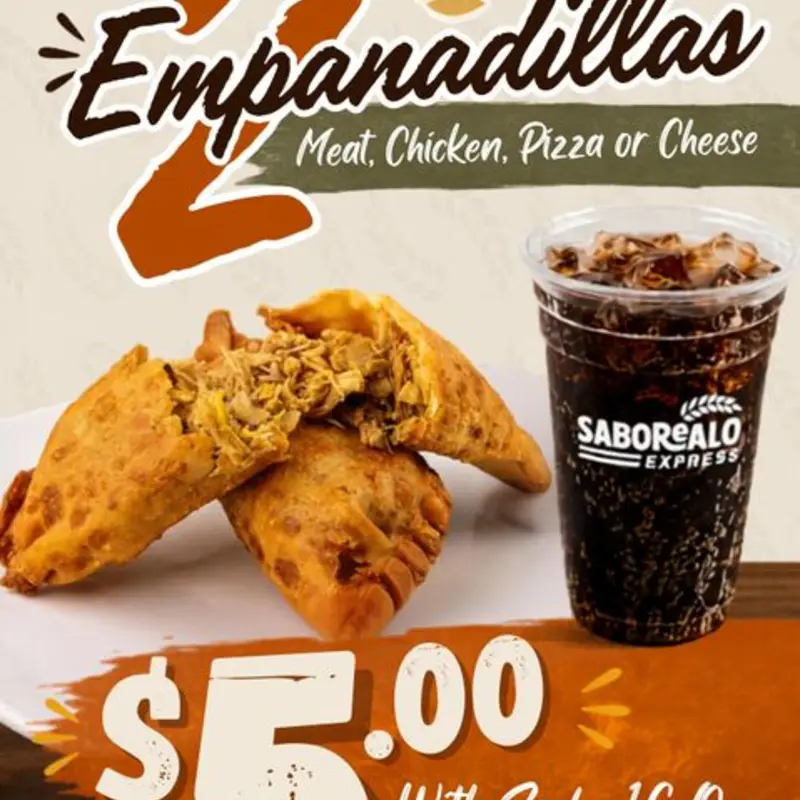 2 Empanadillas ESPECIAL $5 at Saborealo Express 192