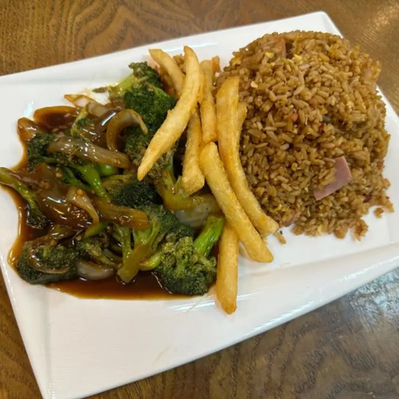 Broccoli w. Brown Sauce Combo - Brocoli salsa Marron