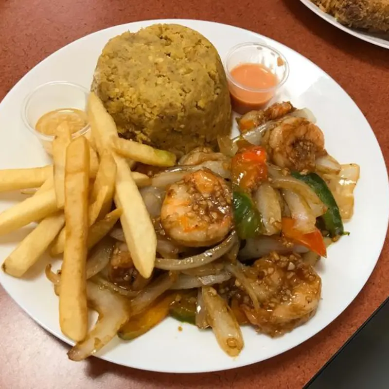 Garlic Shrimp Combo - Camarones al Ajillos at Chino Rico 1 - Chinese & Latin Fusion with Bubble Tea & Desserts 1315 N John Young Pkwy