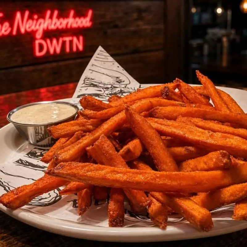 SWEET POTATO FRIES at The Neighborhood Bar - DWTN 61 E Congress St