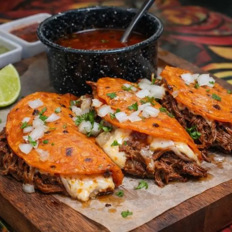 BIRRIA - TACOS at La Chingada Cocina 110 E Pennington ST