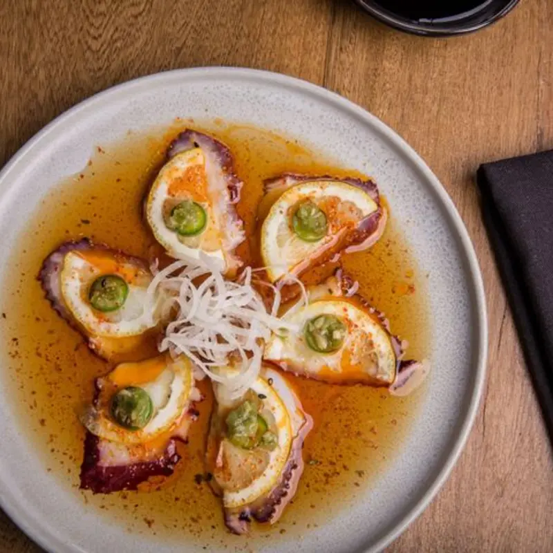 Spicy Octopus Crudo at Obon - Tucson 350 E Congress St