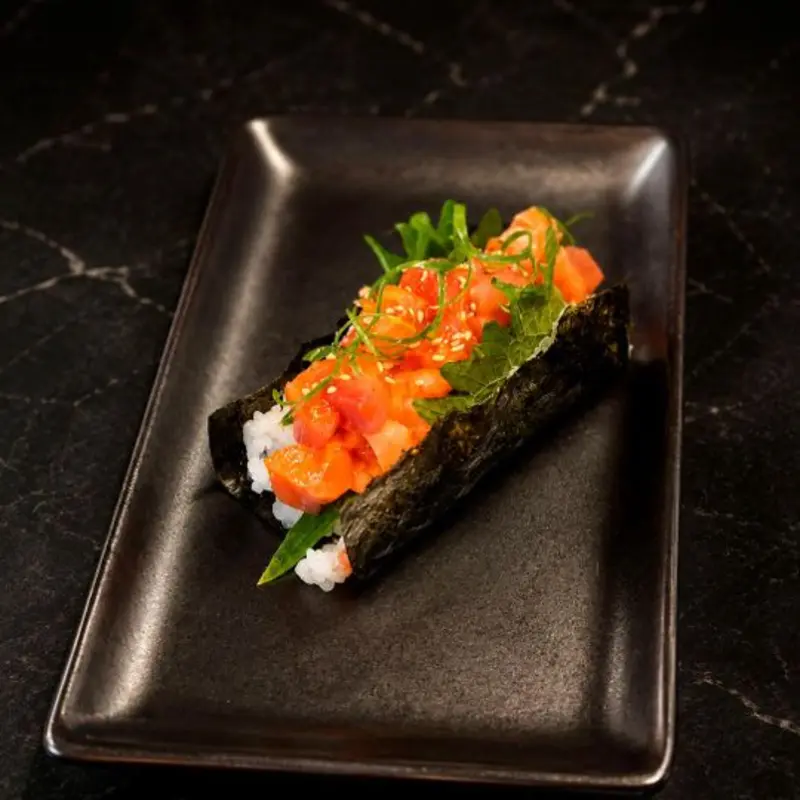 Spicy Yellowtail Handroll at Obon - Tucson 350 E Congress St
