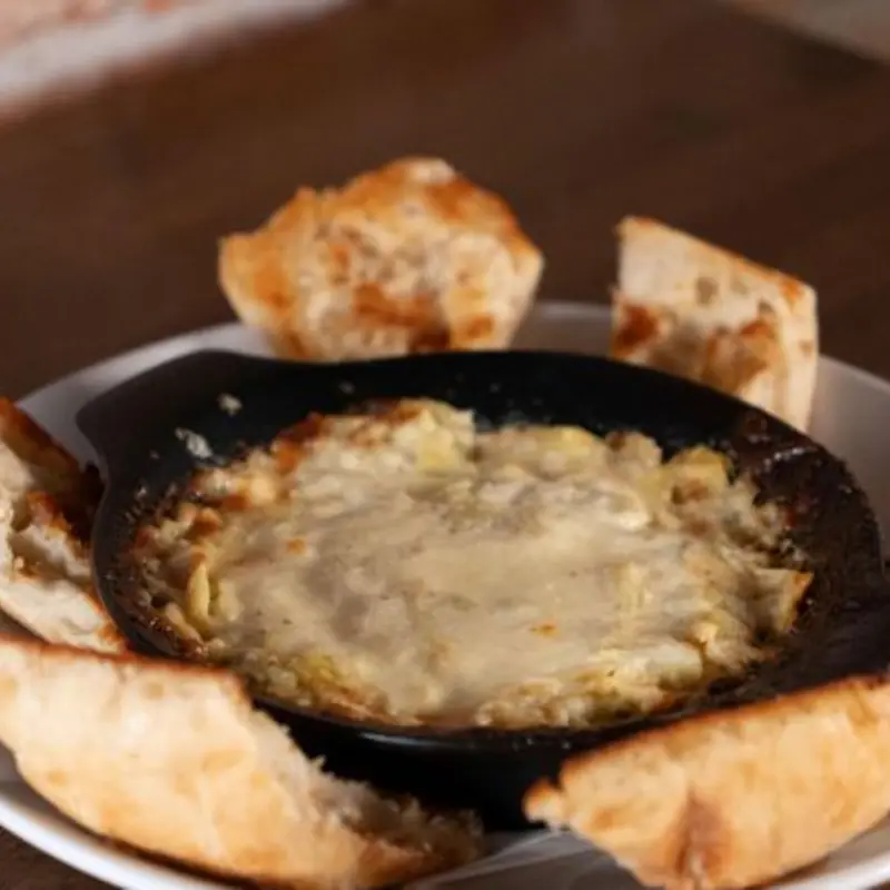 Artichoke Parmesan Dip at Bourbon Bent