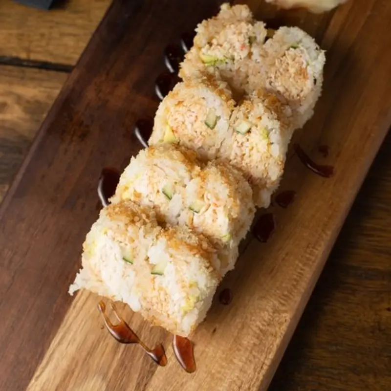 Pink Crunch Roll at Fuku Sushi